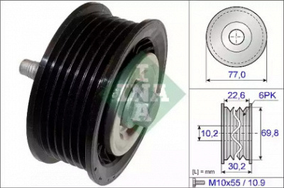 WILMINK GROUP wg1253141 -  Паразитный / ведущий ролик, поликлиновой ремень